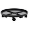 Bloem Round Planter Caddy With Wheels: 16" - Black - Durable Plastic Dolly, 360 Degree Wheel Movement, For Indoor and Outdoor Use, Gardening, 125 lb Capacity